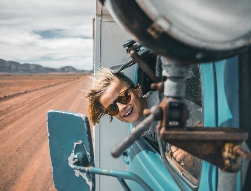The family sold everything and went on a journey on the old truck