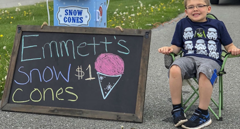 The father refused to buy his six-year-old son a bicycle, and he opened his own business