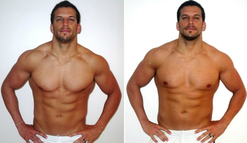 The fitness trainer got fat to understand the clients and got himself in shape again The fitness trainer got fat to understand the clients and got himself in shape again