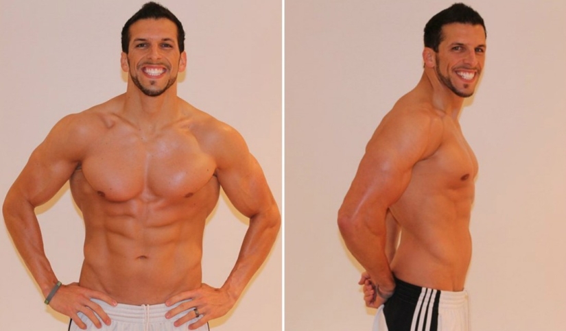 The fitness trainer got fat to understand the clients and got himself in shape again The fitness trainer got fat to understand the clients and got himself in shape again