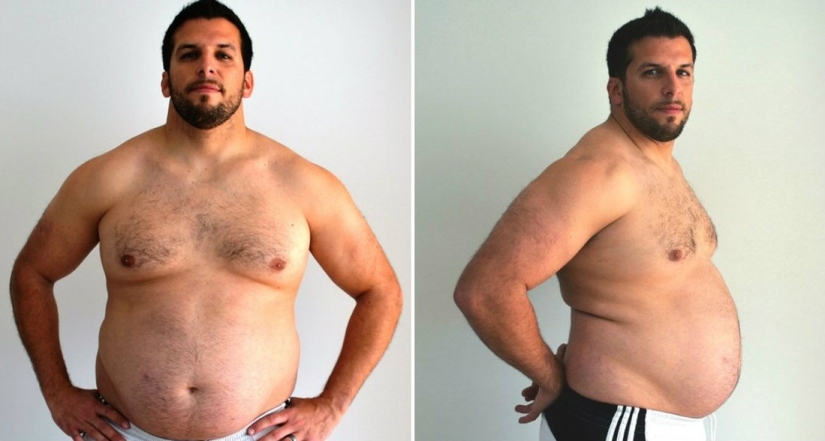 The fitness trainer got fat to understand the clients and got himself in shape again The fitness trainer got fat to understand the clients and got himself in shape again