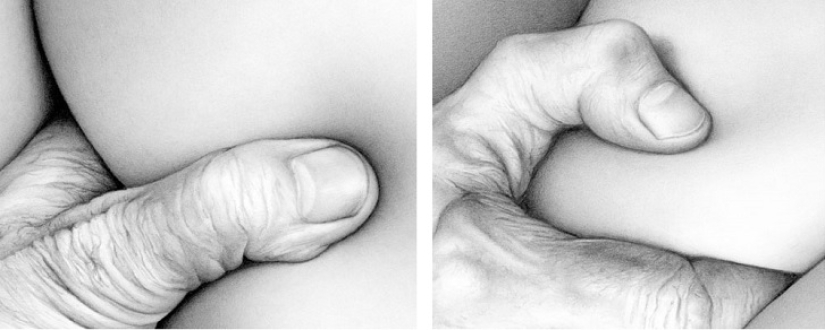 The Flesh Project: Kat Riley's realistic drawings explore the theme of body and touch