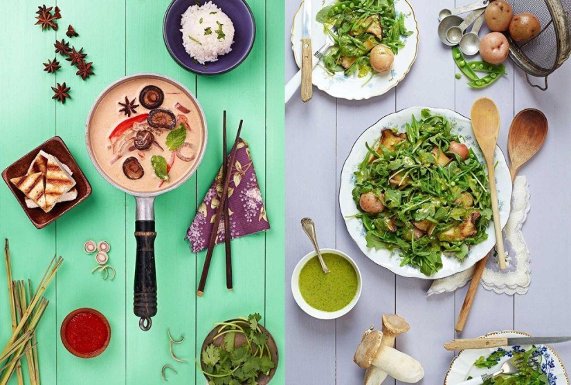 The food in the photo has never been so delicious! The food in the photo has never been so delicious!