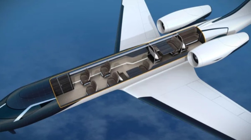 The French are building an airplane without portholes, but with a stunning view from the cabin The French are building an airplane without portholes, but with a stunning view from the cabin
