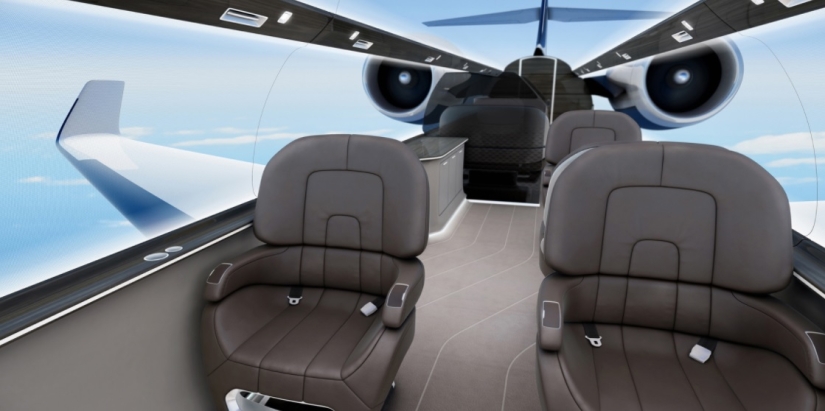 The French are building an airplane without portholes, but with a stunning view from the cabin The French are building an airplane without portholes, but with a stunning view from the cabin