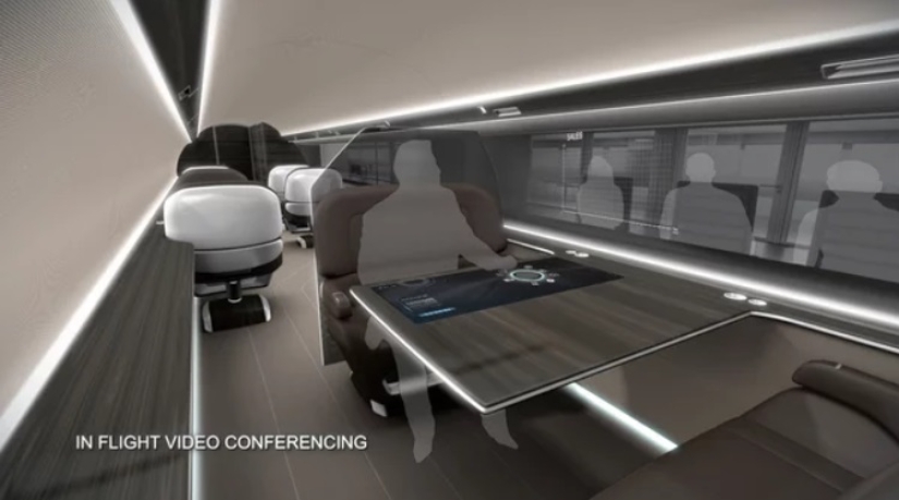 The French are building an airplane without portholes, but with a stunning view from the cabin The French are building an airplane without portholes, but with a stunning view from the cabin