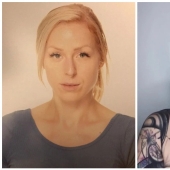 The German woman decided to become a living work of art and that's what happened