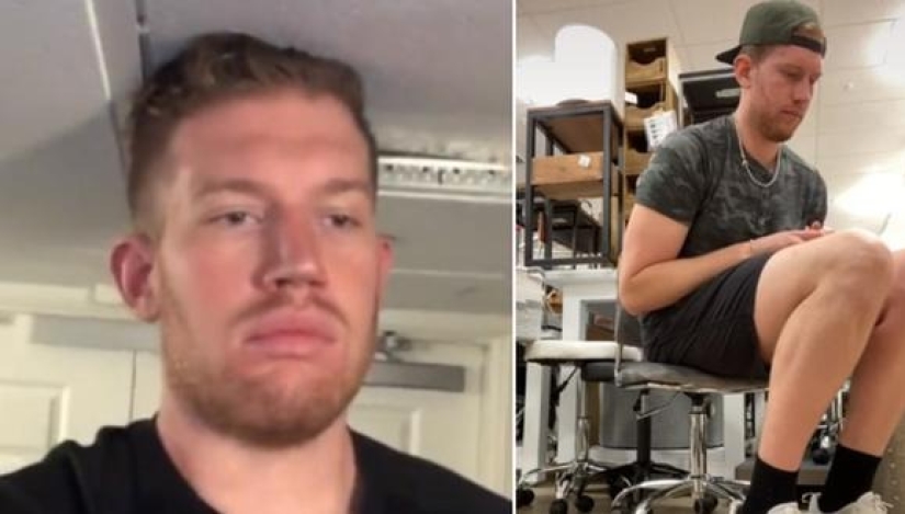 The "Giant" was transferred to first class because he did not fit into a standard seat on the plane