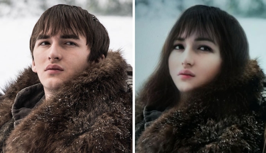 The heroes of "Game of Thrones" changed their gender using Snapchat
