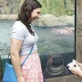 The hippo girl was offended that the marriage proposal was not made to her