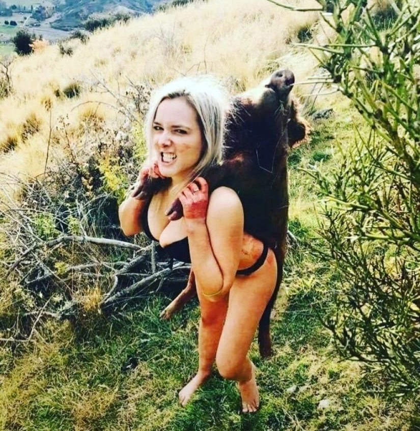 The huntress was harshly criticized for publishing candid photos with prey