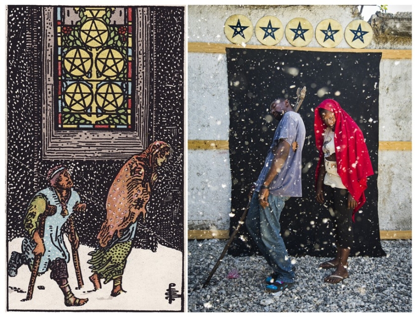 The inhabitants of Haiti have brought to life the mysterious Tarot cards