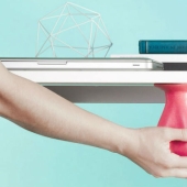 The invention in the form of rubber testicles will help relieve stress at work