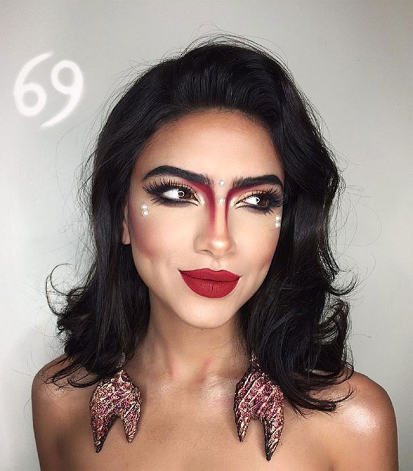 The Iranian artist made the zodiac signs sexy with the help of makeup alone The Iranian artist made the zodiac signs sexy with the help of makeup alone