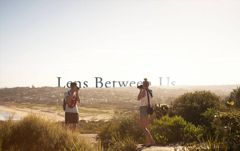 The lens between us