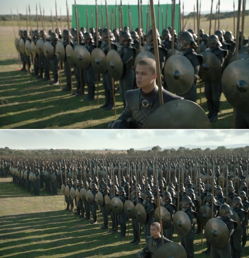 The Magic of Chromakey: 15 new shots of Game of Thrones before and after applying special effects The Magic of Chromakey: 15 new shots of Game of Thrones before and after applying special effects