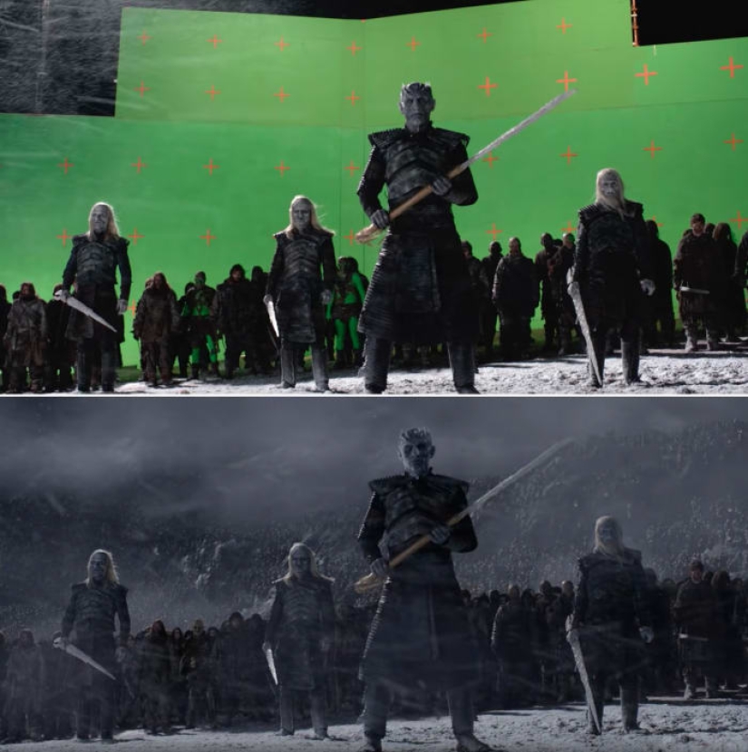 The Magic of Chromakey: 15 new shots of Game of Thrones before and after applying special effects The Magic of Chromakey: 15 new shots of Game of Thrones before and after applying special effects