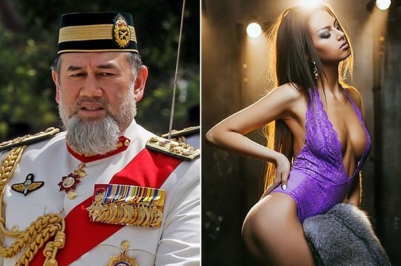 The Malaysian monarch broke up with his Russian wife because of intimacy in the pool
