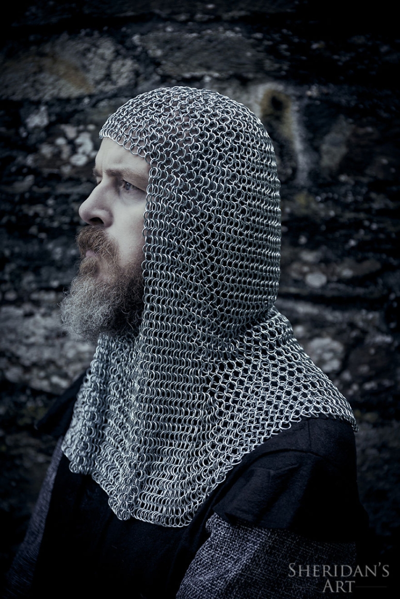 The man has a midlife crisis, and he arranged a photo shoot in the style of "Game of Thrones"