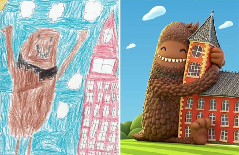 The Monsters project: artists create fantastic worlds based on children's drawings The Monsters project: artists create fantastic worlds based on children's drawings