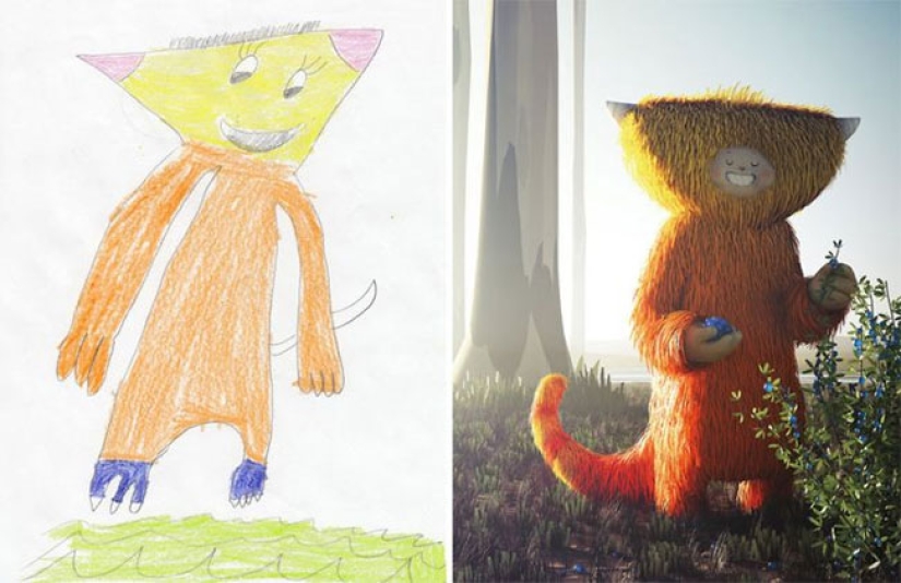 The Monsters project: artists create fantastic worlds based on children's drawings The Monsters project: artists create fantastic worlds based on children's drawings