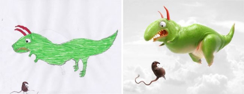 The Monsters project: artists create fantastic worlds based on children's drawings The Monsters project: artists create fantastic worlds based on children's drawings