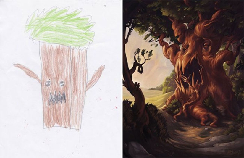The Monsters project: artists create fantastic worlds based on children's drawings The Monsters project: artists create fantastic worlds based on children's drawings