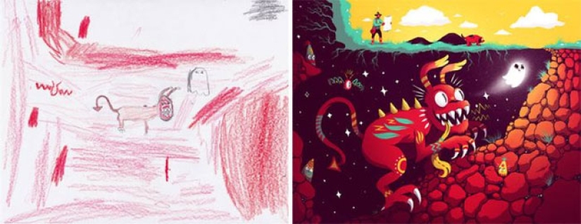 The Monsters project: artists create fantastic worlds based on children's drawings The Monsters project: artists create fantastic worlds based on children's drawings