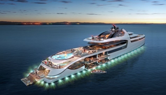 The new Italian super-yacht is a real floating palace