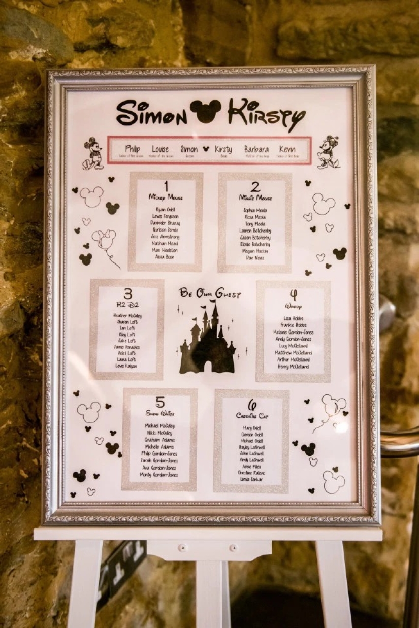 The newlyweds organized a Disney-style wedding. It took several years to prepare