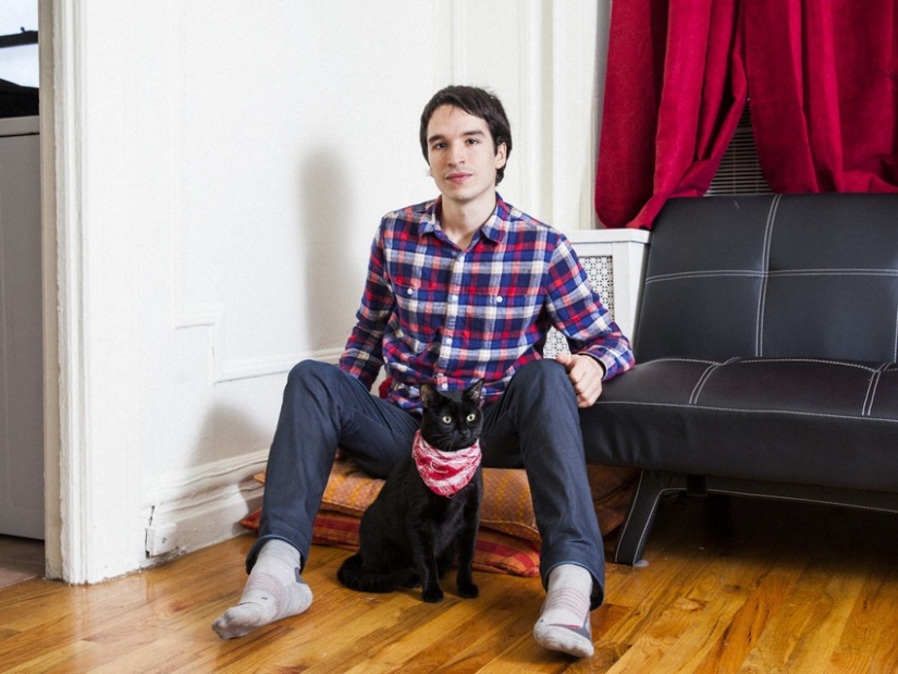 The perfect union: men and their cats