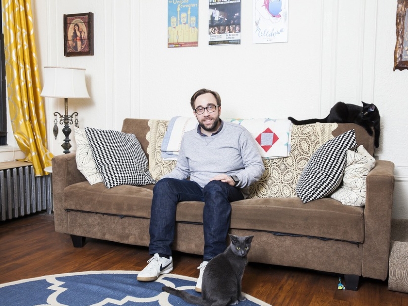 The perfect union: men and their cats