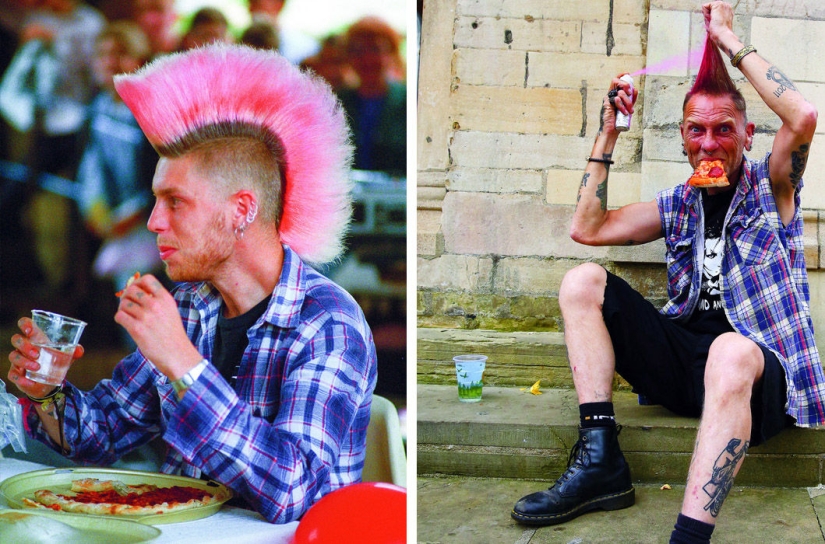 The photographer takes pictures of the inhabitants of an English town many years later The photographer takes pictures of the inhabitants of an English town many years later
