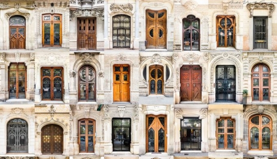 The photographer travels around the world and demonstrates the beauty of doors and windows