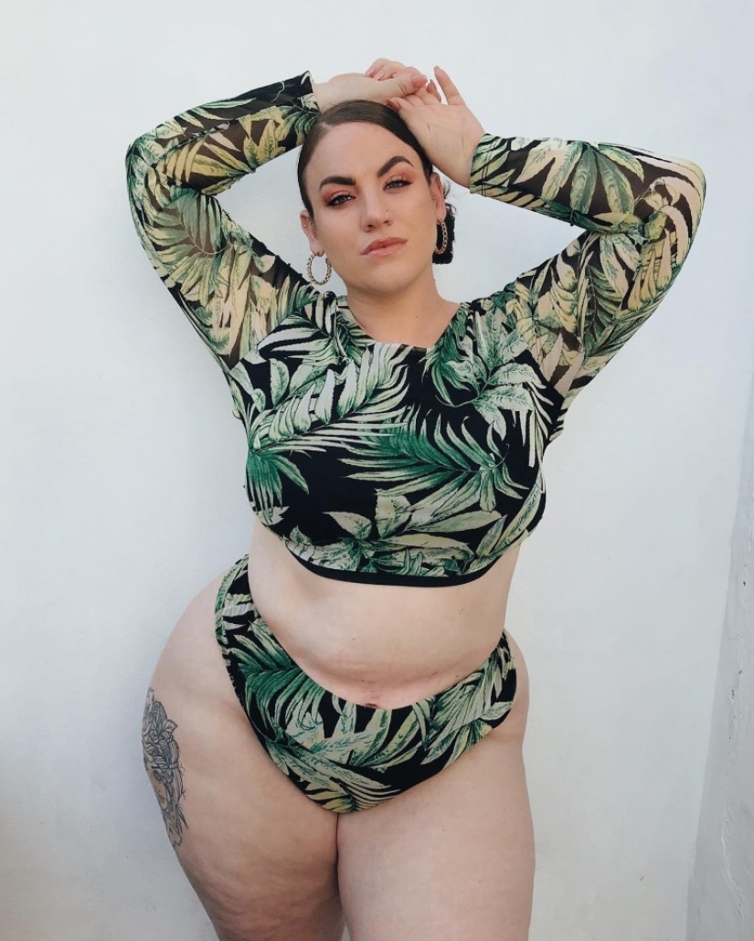 The plus-size model is proud of the extra kilos, because they bring her a lot of money