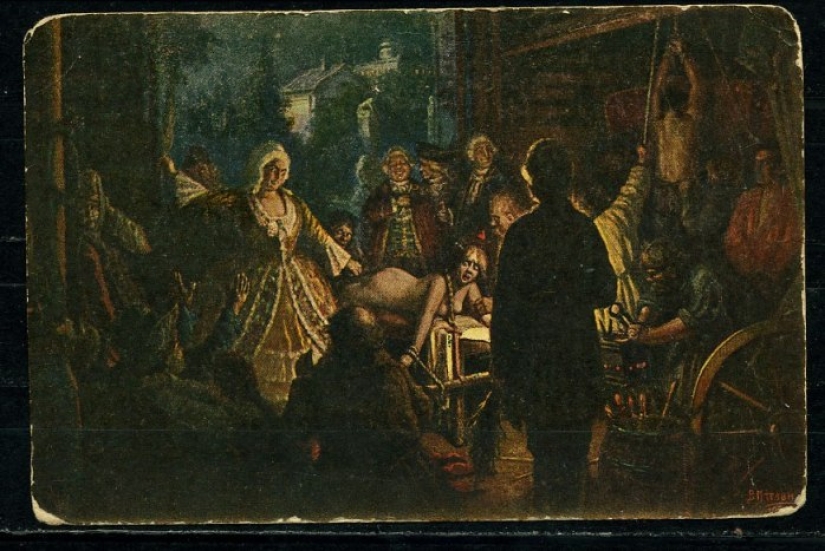 The products of the era: Russian landlords, famous for their special cruelty to serfs