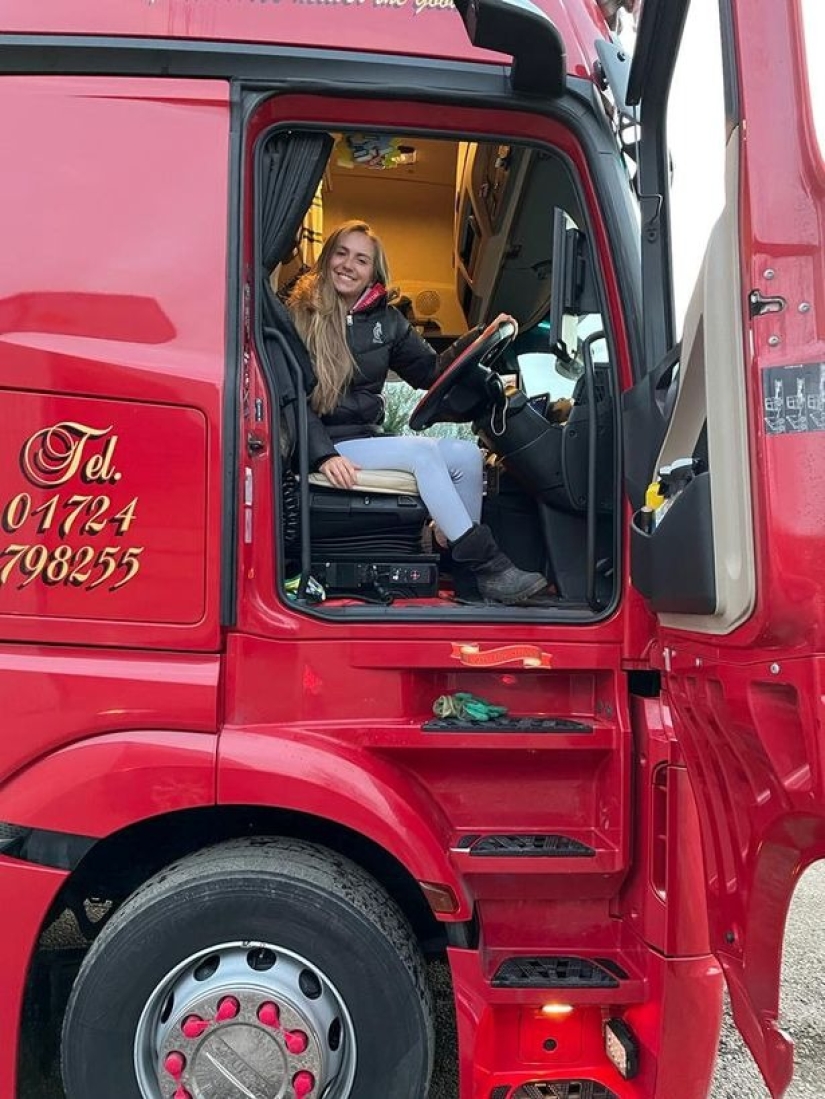 The Queen of trucks: why the former "Miss England" is going to become a truck driver