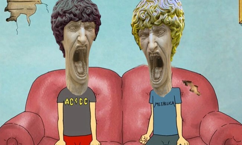 The reason for the meme: a screaming statue in Italy blew up the Internet