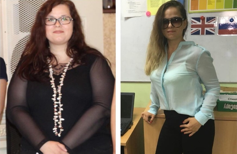 The Russian woman lost 50 kg to stop teasing her son because of her excess weight