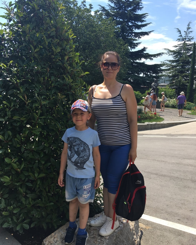 The Russian woman lost 50 kg to stop teasing her son because of her excess weight