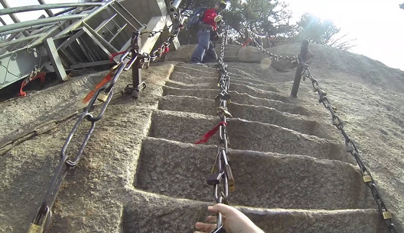 The scariest stairs in the world