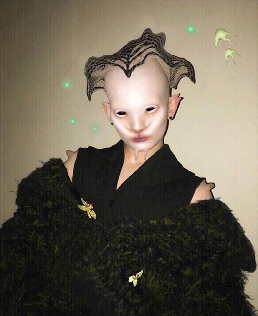 The sexless man Salvia, admiring and at the same time frightening with his images