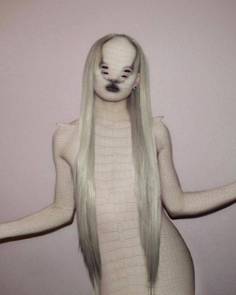 The sexless man Salvia, admiring and at the same time frightening with his images