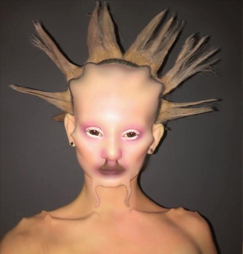 The sexless man Salvia, admiring and at the same time frightening with his images