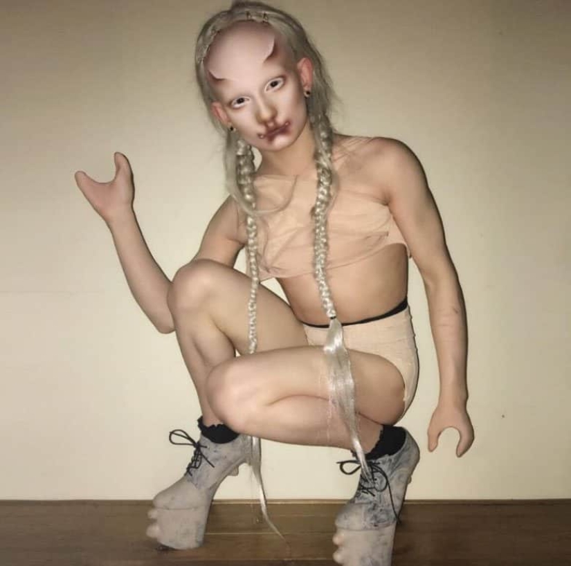 The sexless man Salvia, admiring and at the same time frightening with his images