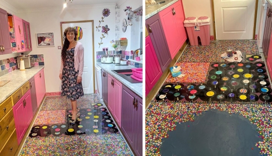 The song is sung: a woman avenged her husband for treason by laying out the floor with his collectible records