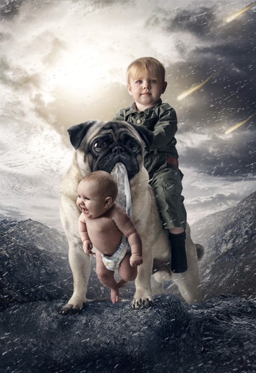 The Swede takes pictures of his daughter in the craziest situations The Swede takes pictures of his daughter in the craziest situations