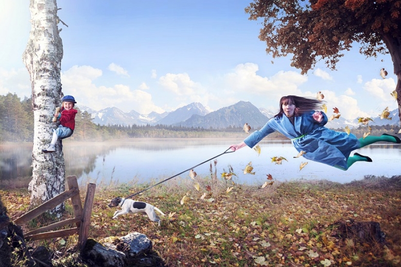 The Swede takes pictures of his daughter in the craziest situations The Swede takes pictures of his daughter in the craziest situations