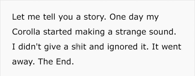 The Texan wanted to sell an old Toyota so badly that he created a real masterpiece of advertising on the classifieds site The Texan wanted to sell an old Toyota so badly that he created a real masterpiece of advertising on the classifieds site