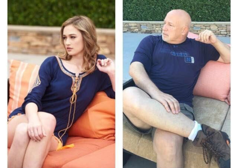 These are genes: a witty dad parodied his daughter's glamorous photo shoot These are genes: a witty dad parodied his daughter's glamorous photo shoot